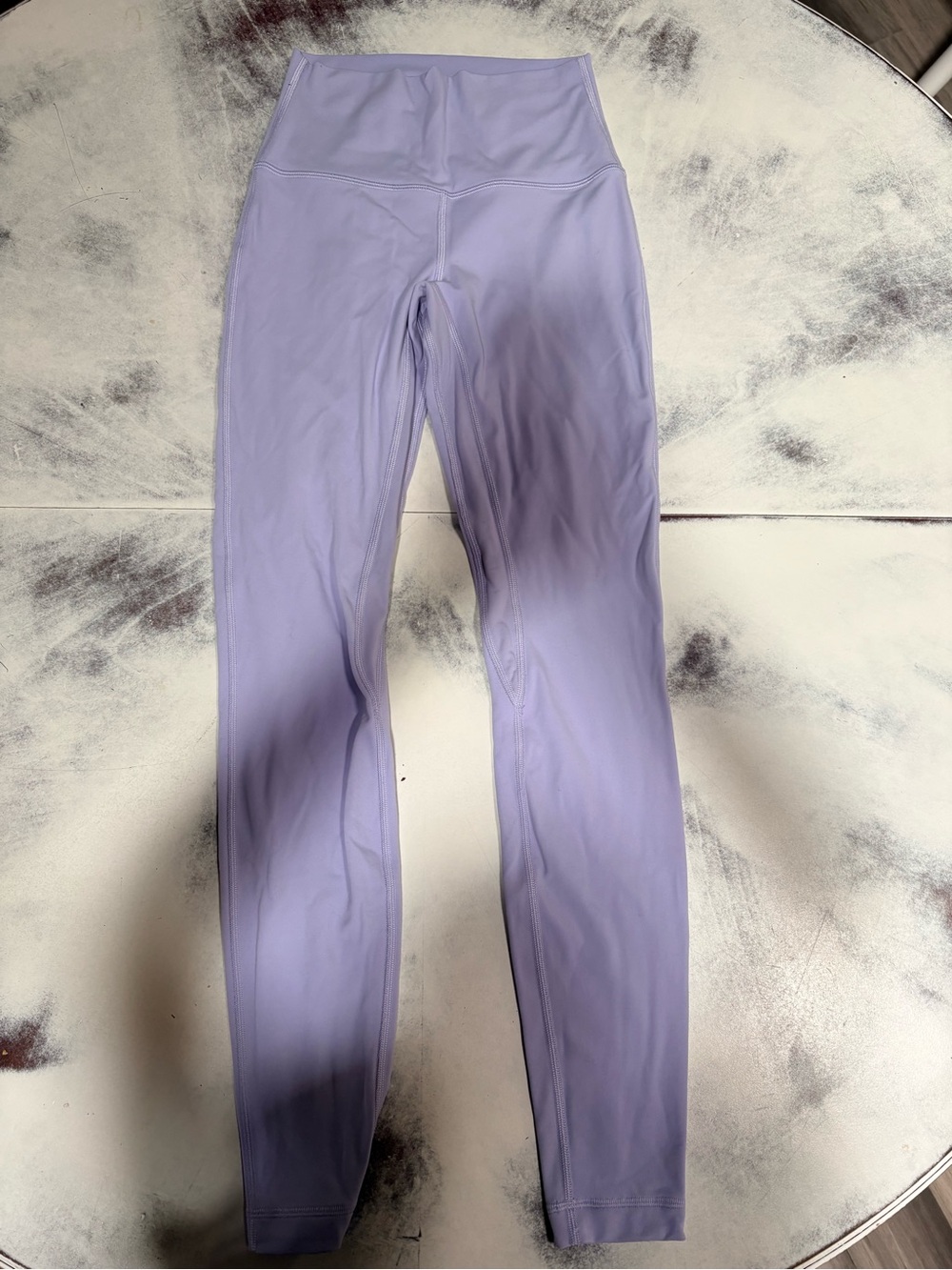 Lululemon Lavender Double Aligns Size 4 (Square Dot)